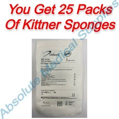 *25-Pack* DeRoyal Kittner Sponge Blunt Dissector Sterile 30-101