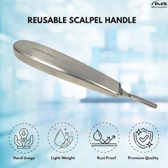 Scalpel Handle #8 Surgical Stainless Steel Instrument for Blades No 60 and 70