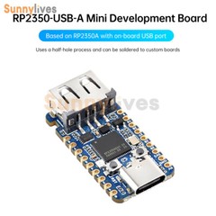 RP2350-USB-A Development Board Based on Raspberry Pi RP2350A Type-C Interface