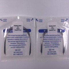 10 Bags Dental Natural Arch Wires Round Stainless Steel 014 (Upper1/2+ Lower1/2)