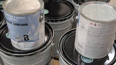 Sherwin Williams Macropoxy 4600 Epoxy Primer White Part A & B 5 gallon Kit DENTS
