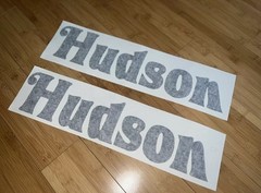 Hudson Trailers Decal Kit (Set of 2) Black Trailer 18” Replacement Stickers