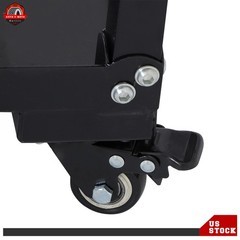 3-layers Av Cart Rolling Projector Cart Shelf Laptop Printer Storage Cabinet