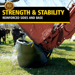 Stock Tank 100-Gallons Structural Foam Heavy Duty Container for Livestock/Animal