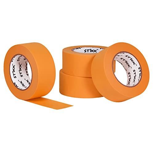 4 Pack 2″ inch x 60yd STIKK Orange Painters Tape 14 Day Easy Removal Trim Edge F