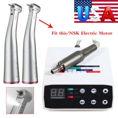 Dental Brushless LED Electric Micro Motor E-Type / 1:5 Fiber Optic LED Handpiece