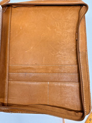 Franklin Covey Planner Tan Leather Zip Planner Heritage Travelware 756643 Zipper