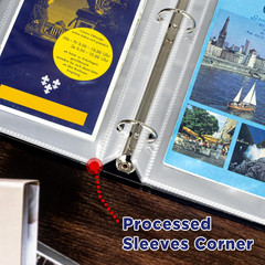 2-Pocket Folded Map Sleeves Brochure Holder Map Protector 4.5 x 11