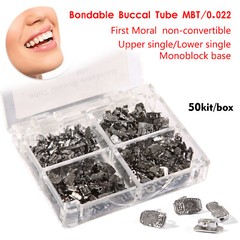 Dental Orthodontic Buccal Tube 1st Molar Single Bondable MBT 022 Monoblock