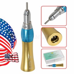 5X USA NEW Dental Slow Low Speed Handpiece Straight Nosecone 1:1 Gold-US