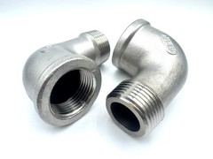 2 PACK STAINLESS 304 STEEL STREET 90 ELBOW 3/4″ NPT PIPE SP114 CLASS 150