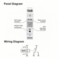 GRT8-WS AC/DC110V~240V Mini Wifi Timer Relay 16A Switch Wireless Remote Control