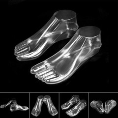 1 Pair Model Feet Mannequin Female Feet Great For Shoes, Jewelry, Ankle Display
