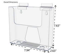 Slatwall 7.5″W Booklet Display Advertisement Holder