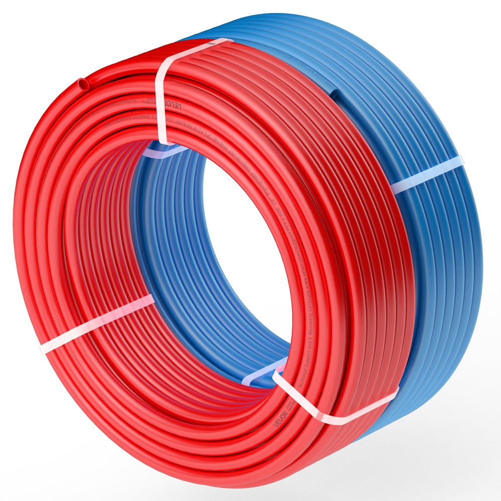 VEVOR PEX-A Tubing 2 Rolls 1/2in x 100ft Blue & Red Pex Tube for Potable Water