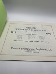 The E-B Line Geiser Peerless Machinery 1916 Reprint