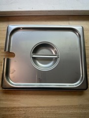 Hubert 1/2 Size Slotted Steam Table Pan Cover lid 22 Gauge 18-8 Stainless NSF