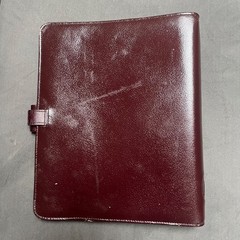 Vintage Filofax Professional Oxblood Burgundy A5 Real Leather 9 Ring No Inserts
