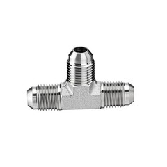 5PCS JIC Male 37° Flare Union Tee Hydraulic Fittings 3/8″ JIC Male x Male x Male