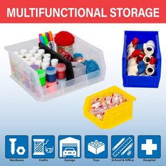 Akro Mils 30235 Stackable Plastic Storage Bins Space Saving Plastic Storage