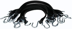 Commercial Grade EPDM Rubber Tarp Straps – 10-Pack – Heavy Duty Bungee Tie-Downs