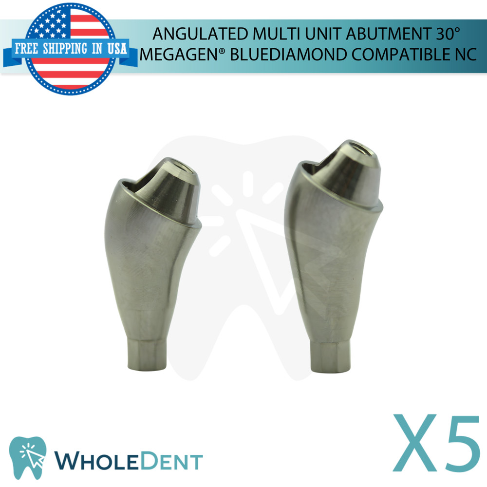 5X Angulated Multi Unit 30° Prosthetic NC Compatible with Megagen® BlueDiamond