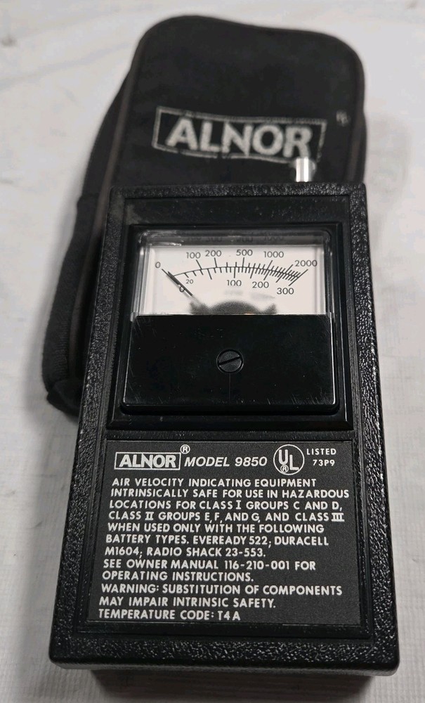 ALNOR Thermo-anemometer Model 9850 AKA TSI 9850 Compuflow