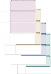 Computer Check Paper – Blank Personal Wallet Checks 3 on a Page – Compatible wit