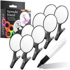 Formula Friend Clips 8 Pack – Easy Wipe Dry Erase Labels That Clip to Hair Dye B