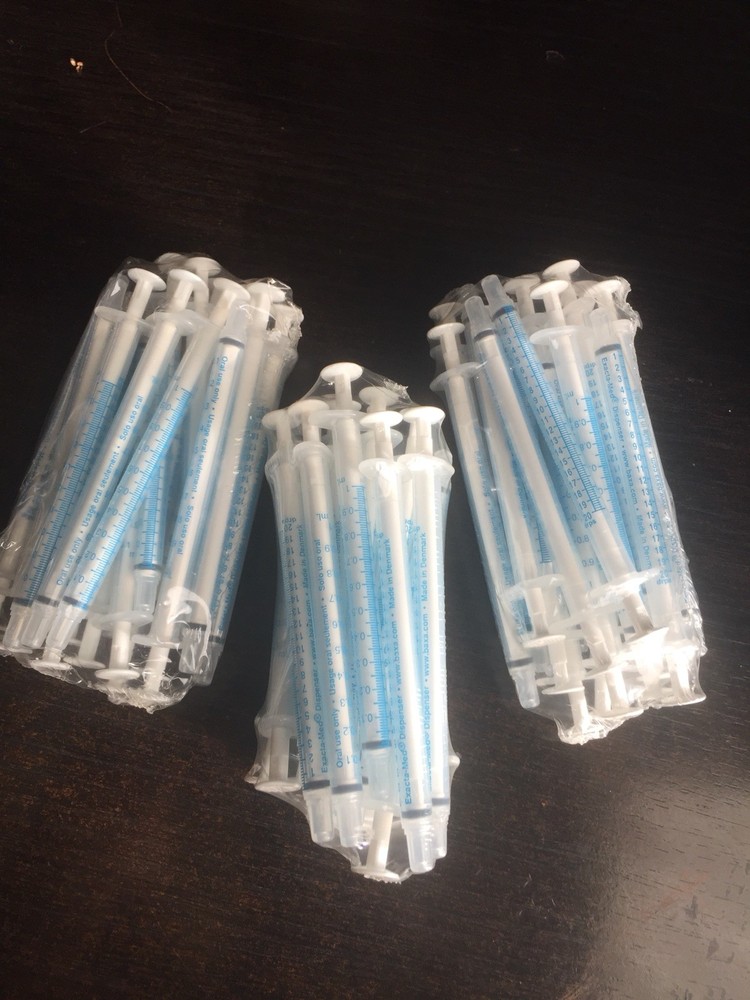 1ml/cc Syringe only “No Needles, No Caps” 20pcs Per Pack