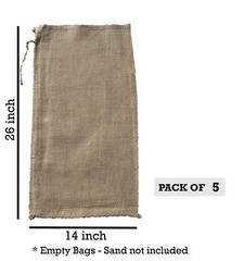 5 14×26 Burlap Bags, Burlap Sacks, Sandbags, Gunny Sack, Potato Sacks, Sack