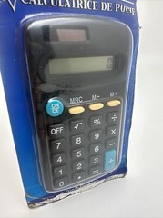 Jot 8 Digit Display Black Pocket Calculator New ( Box Damaged ) …..15