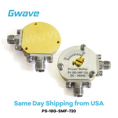 SMA Adjustable Phase Shifters | 720° Phase Range | DC–18 GHz | 40°/GHz Precision