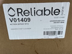 Reliable RTU disinfectant cleaner case of 12 bottles