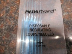 CASE OF 320 Fisher Brand 22-363-604, Inoculating Loops/Needles 32 PACKS OF 10