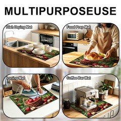Apple Orchard Basket Stove Top Cover for Stove, 28.35×20.47″ Decorative Stove…