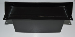 NuVent NXW301BL 3-1/4″X 10″ Black Metal Wall Cap Vent w/Spring Controlled Damper