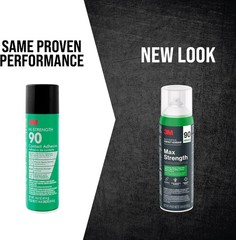3M Max Strength 90 Multi-Surface Contact Adhesive, 12.6 Oz., Low VOC, Max Bond,