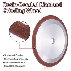 5 Inch x 1/2 Inch 150 Grit Resin Diamond Grinding Wheel for Carbide Metal