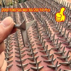 100PC Tire Puncture Spikes Heavy Portable Duty Carbon Steel Triangle Road Spikes