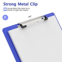 Legal Size Clipboard, Blues 8.5 x 14 Clip Boards for Lawers, Low, Size 9 x 15 in