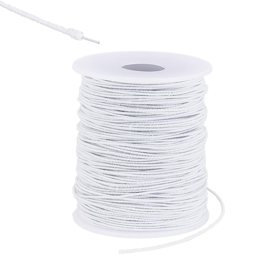 100 Yards Ghost White Floral Wires, 18 Gauge Cotton Covered Millinery Wire Ir…
