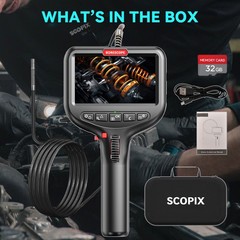 10ft 5ft Endoscope Camera 2Way 360° Industrial Inspection Articulating Borescope