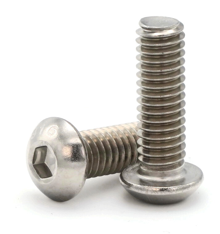 5/16″-18 | 316 Stainless Steel Button Head Socket Cap Screws – All Length & Qtys