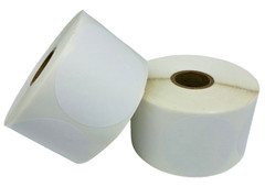 2.5″ Round Direct Thermal Printer Labels 500 Per Roll 1″ Core 1 Roll