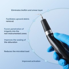 Dental Endo Ultrasonic Activator Ultra Root Canal Irrigator Handpiece with 6Tips