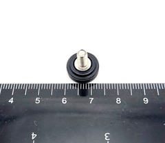M4 x 8mm Knurled Thumb Screws Bolts Black Clamping Knob 304 Stainless 4-24 Pack