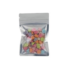 3″ x 4″ Gram Mylar Barrier Bags White Clear Front Resealable Storage – 100 Count