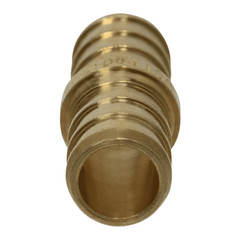 100 Pcs. 1/2″ Pex Coupling – Lead Free Brass Crimp Coupling 23-3-4=100