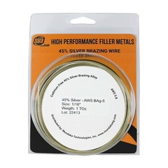 SÜA – Silver Brazing Solder Wire – 45% – AWS BAg-5 – Size: 1/16″ (1, 3 or 5 TOz)